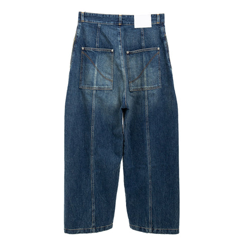 Sage Nation Welt Trouser Denim Indigo Wash Degli Uberti